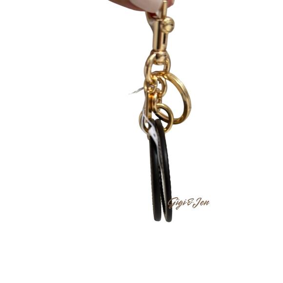 Coach Mirror Bag Charm In Signature Canvas With Spaced Floral Print - Picture 3 of 5